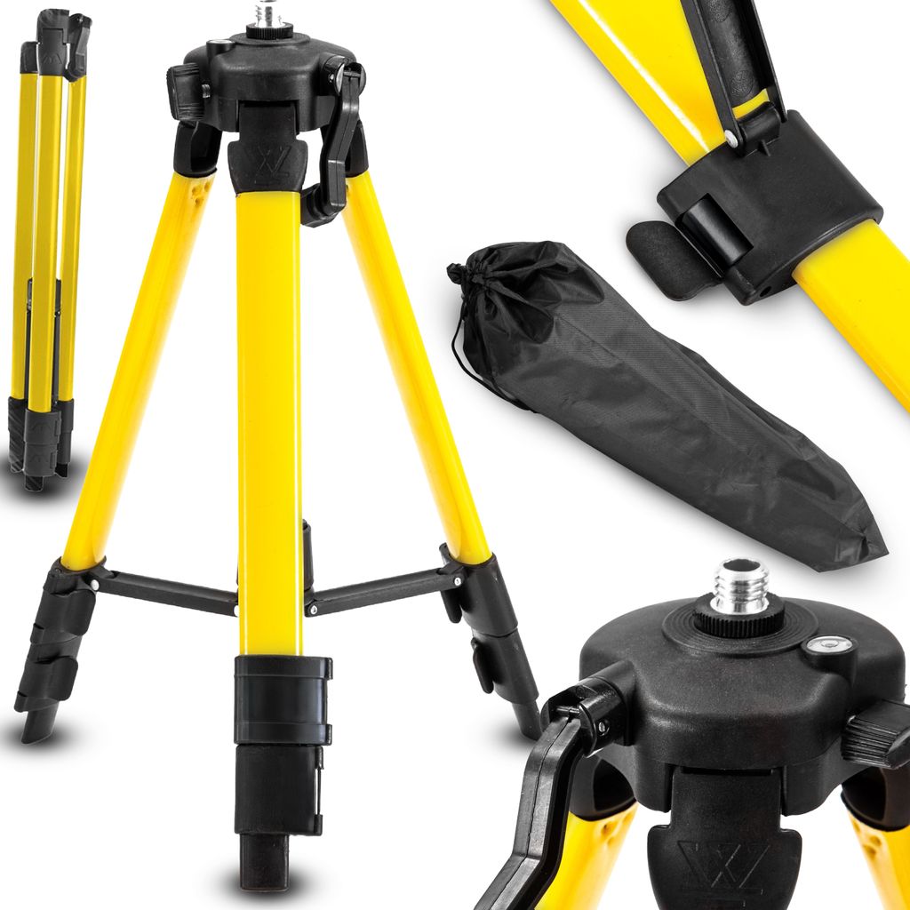 Trépied pour niveau à bulle laser, fixation filetée 1/4", Image du produit 