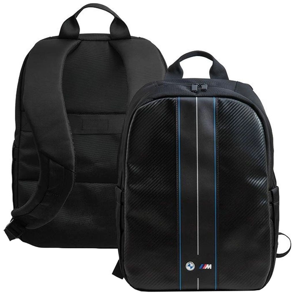 Plecak Bmw Carbon & Blue Stripe Na Laptopa 16" - Czarny Zdjęcie produktu 