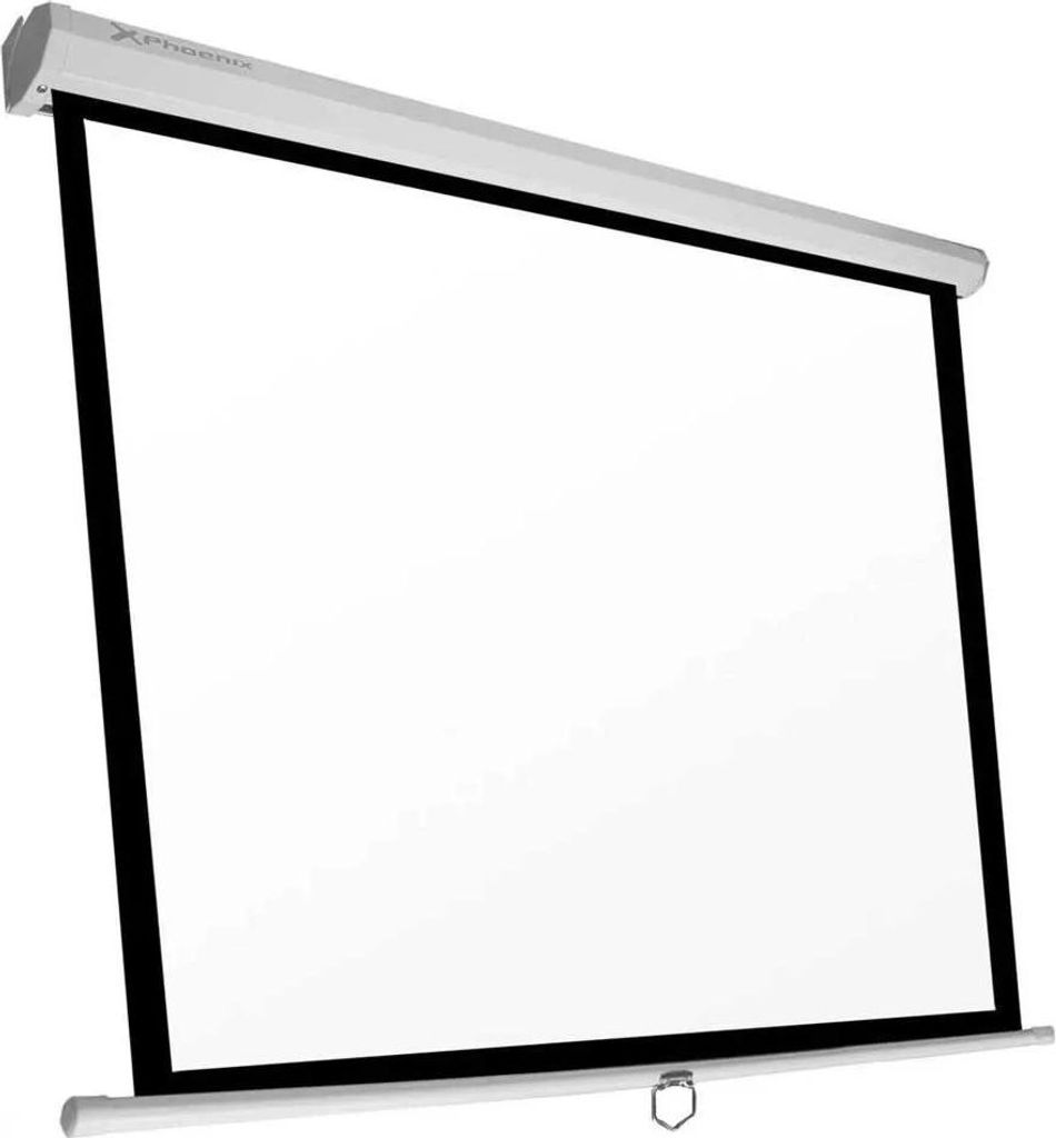 Phoenix Technologies Manuálne 112'' projekčné plátno biele Obrázok produktu 