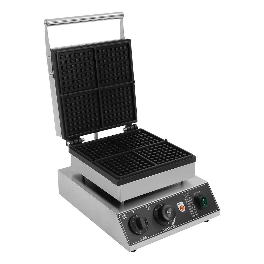 Gaufrier familial 4 tranches pour brunch et gaufres au chocolat maison