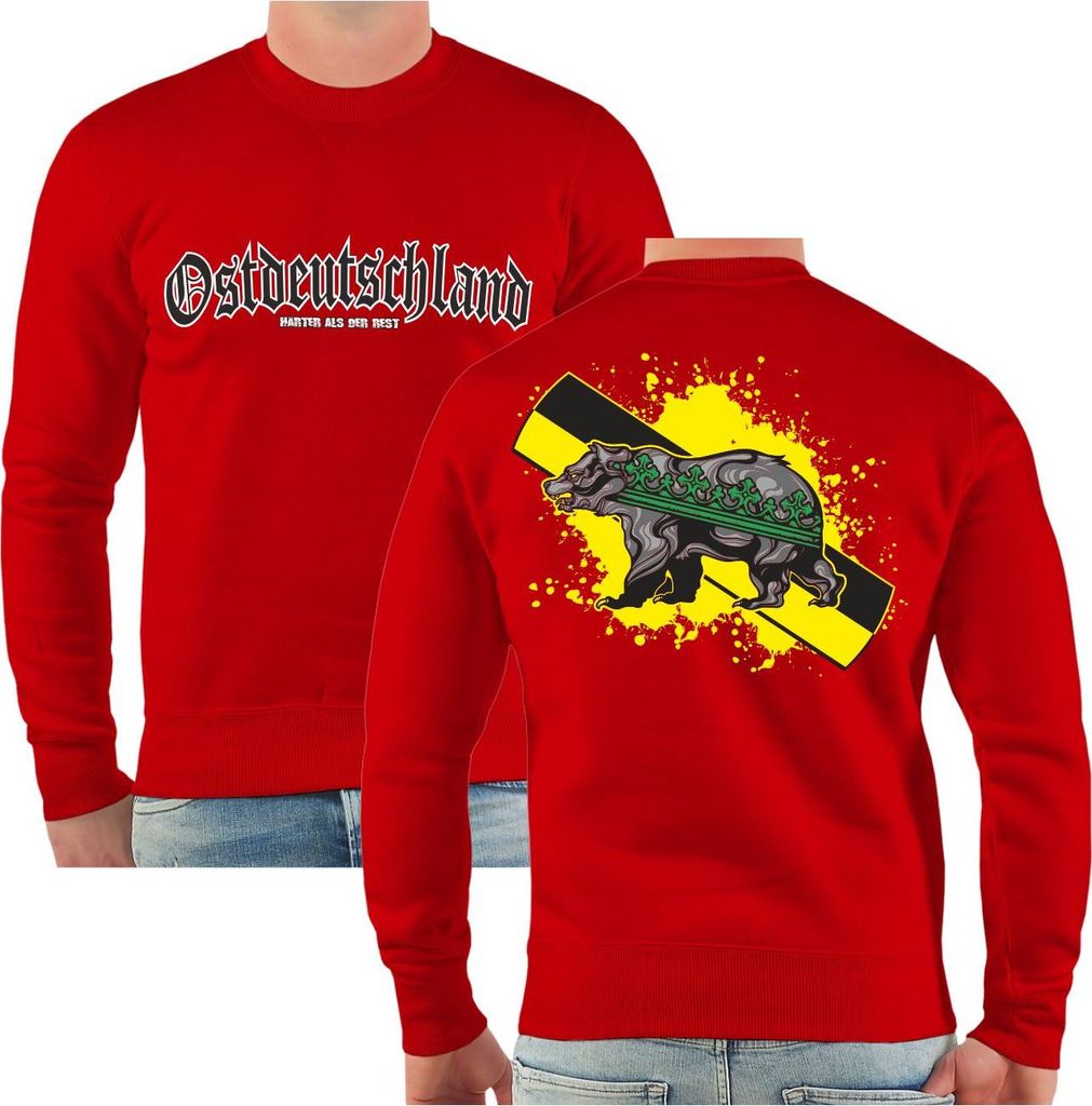 Herren Sweatshirt Ostdeutschland Sachsen Anhalt