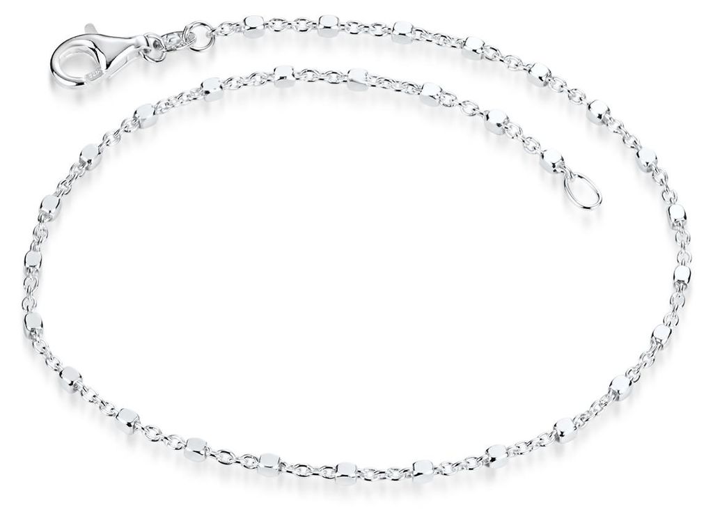 MATERIA Feine Armkette Damen Silber 925 - Würfel Kette Produktbild 