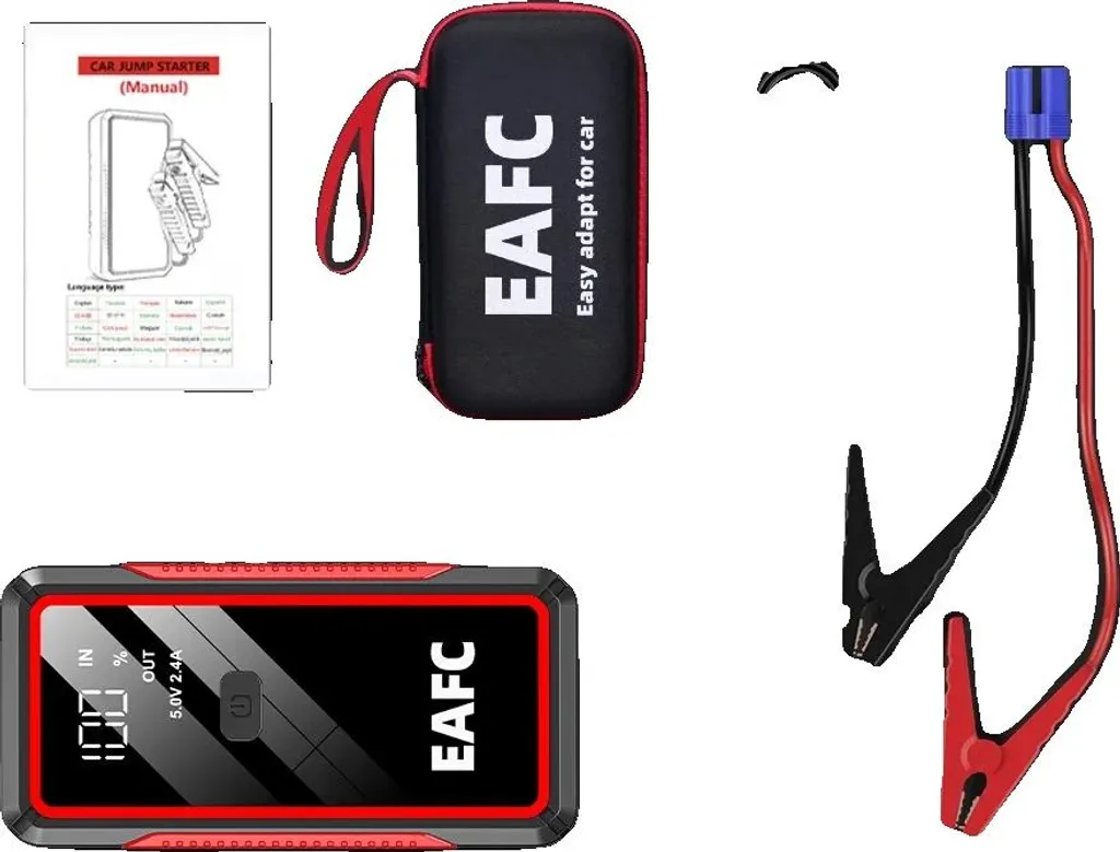 Avviatore Emergenza Auto 2000A Professionale - Booster 12V Alta Capacità