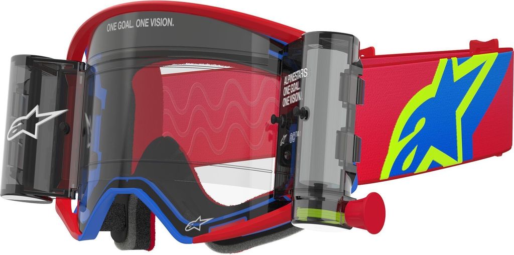 Alpinestars Supertech Corp Roll-Off rote Motocross Brille