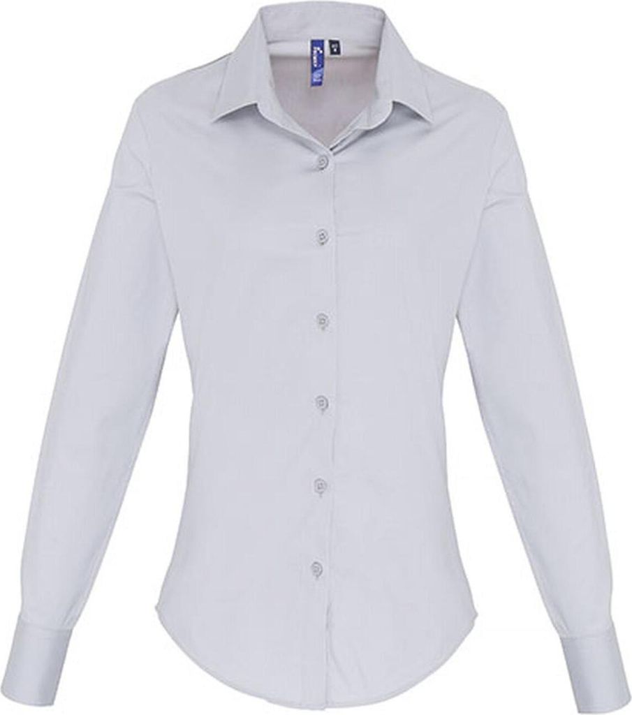 Premier Workwear WomenŽs Stretch Fit Poplin Long Sleeve Baumwolle Shir