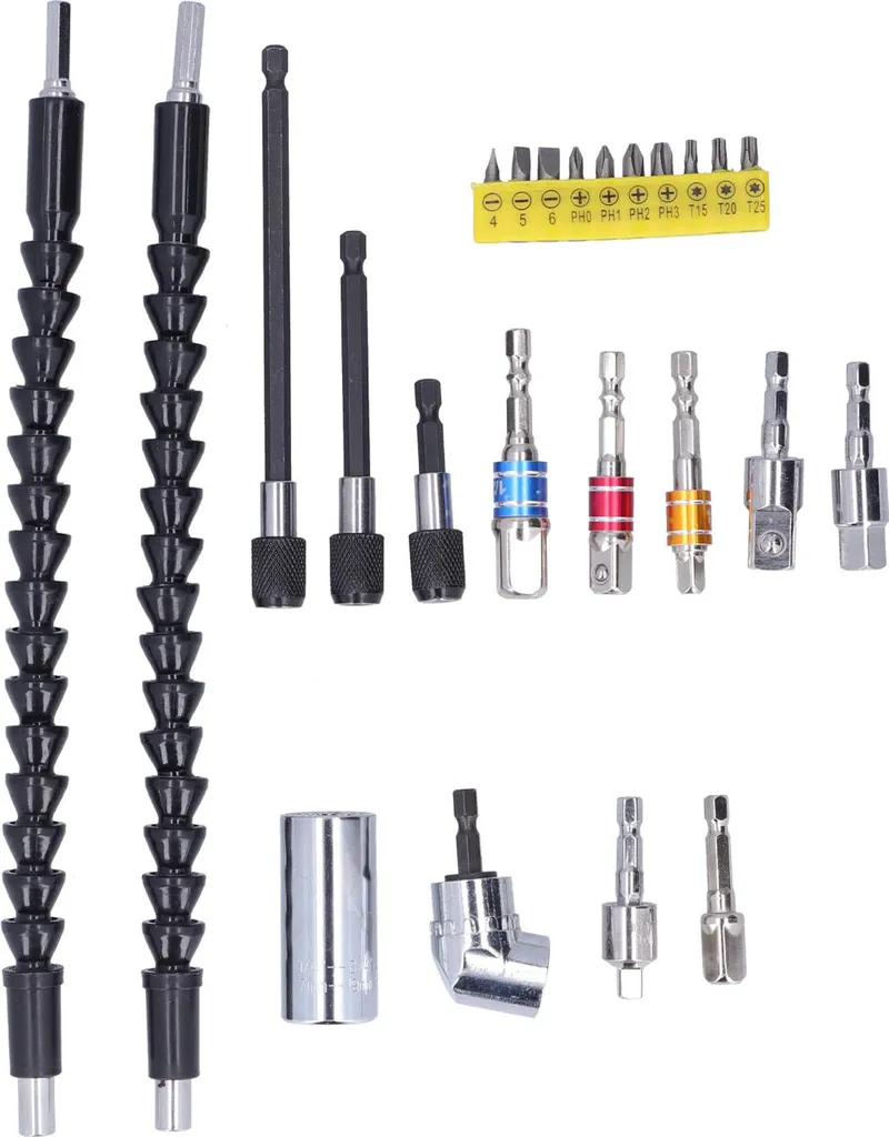 Rallonge Pliable Flexible Inox 90 Degrés, Pour Perceuse Visseuse