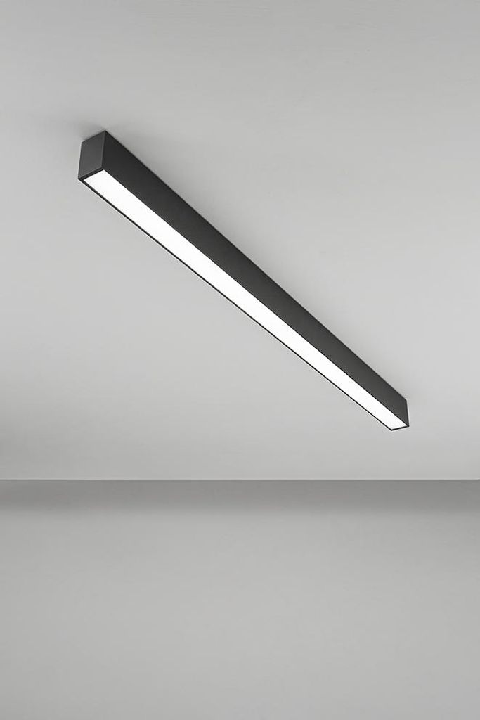 40-W-LED-Deckenleuchte, modular, dimmbar, mattschwarz - Farbtemperatur einstellbar (3000 K/4000 K/6000 K) - Modernes Design - Perenz