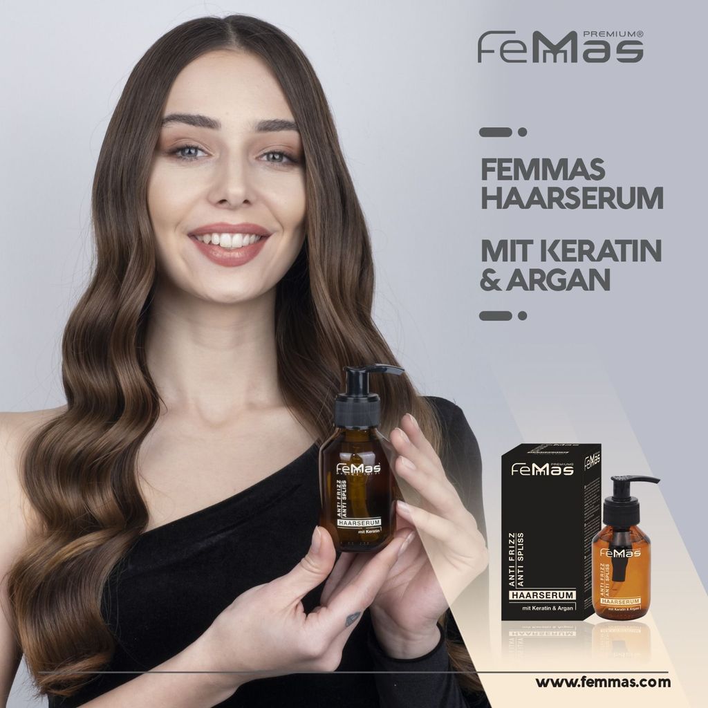 FemMas Haarserum  Anti Spliss mit Keratin & Argan 100ml Produktbild 11