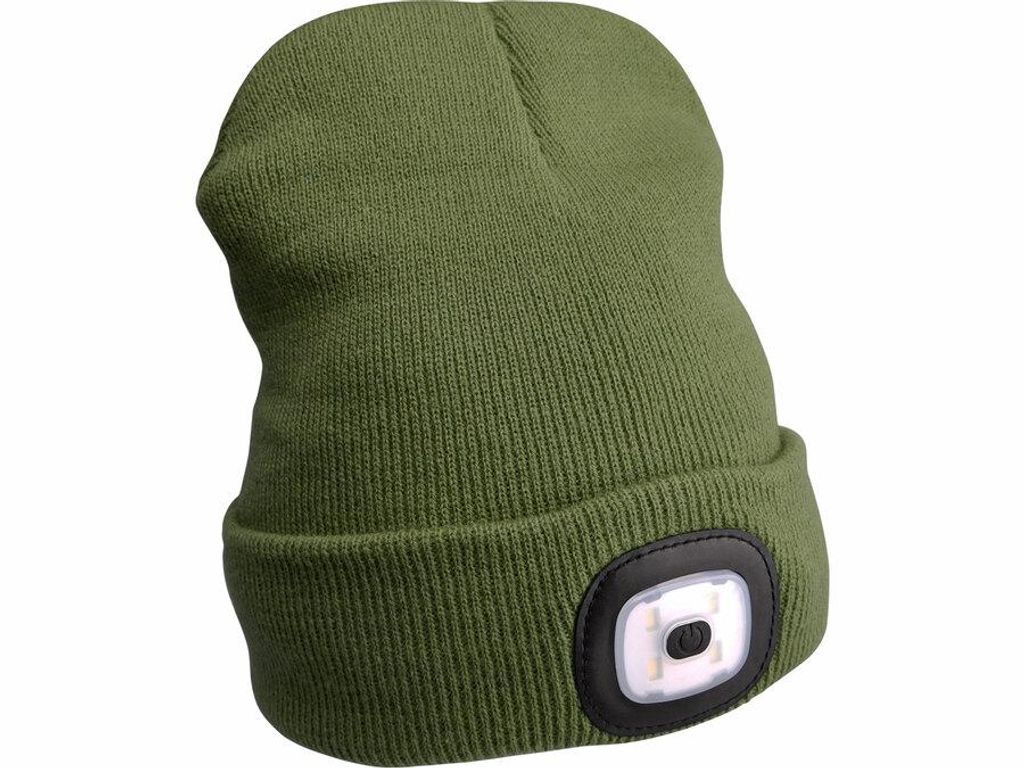 Extol Light (43192) Kappe mit Stirnlampe 4x45lm, wiederaufladbar, USB, grün, Universalgröße