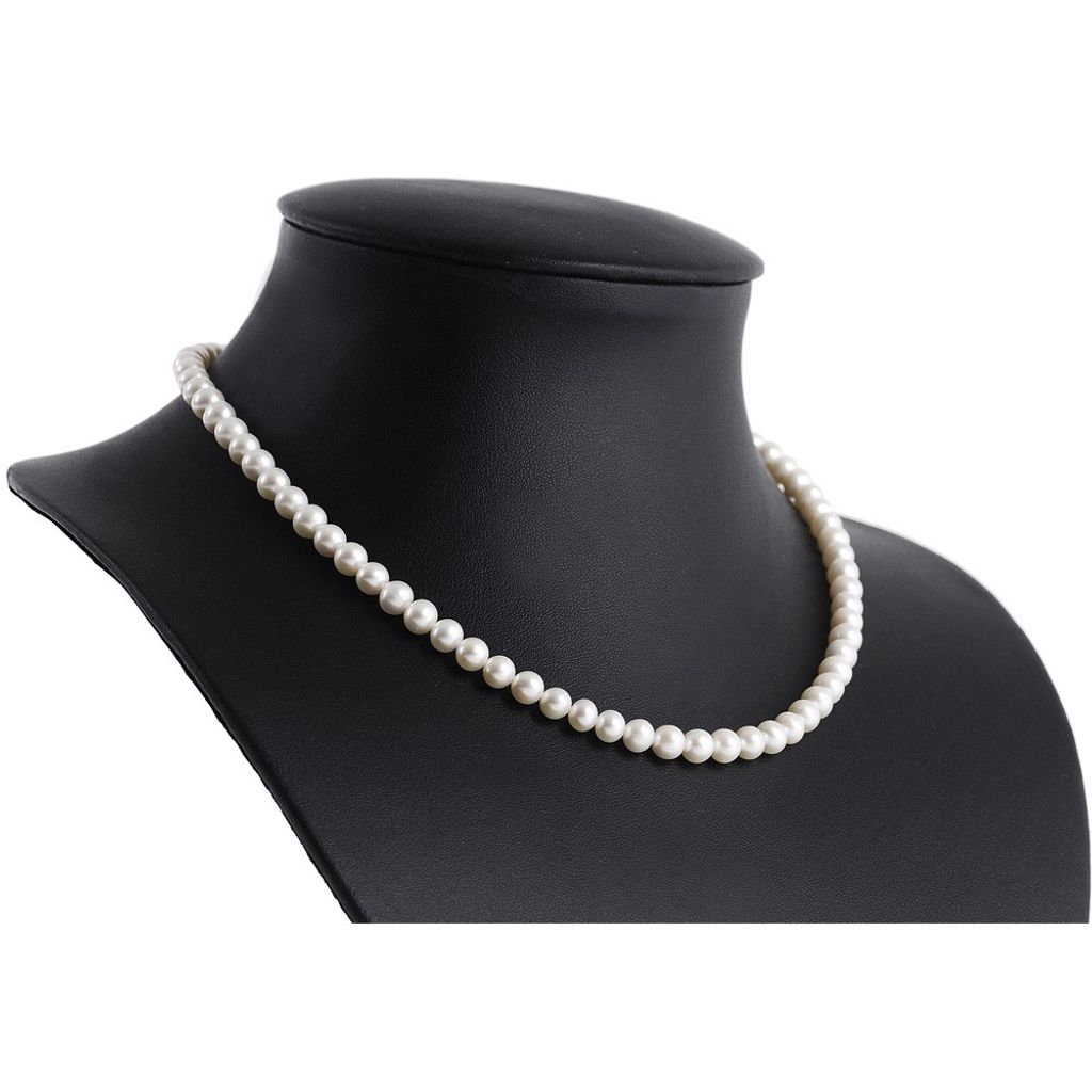 Collier schwarze Perlen  Perlenkette 3 rheihig chmuck Collier 