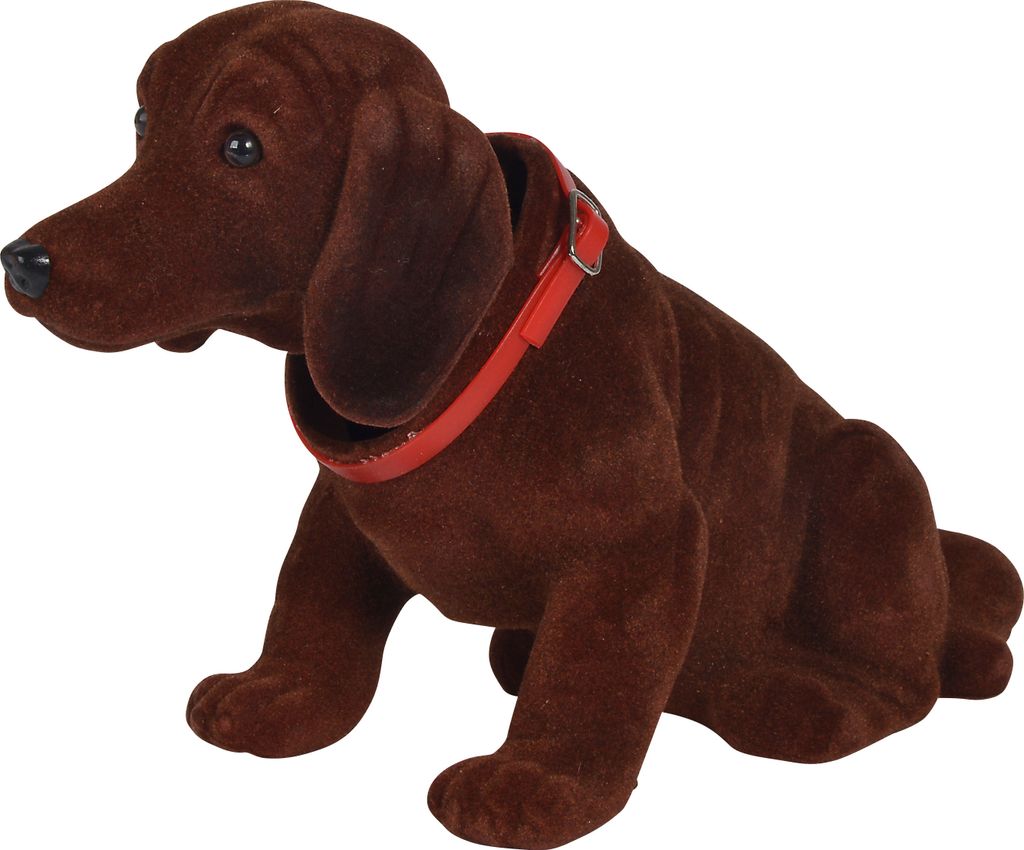 Simba Wackel Dackel Wackelkopf Waldi- Hund Deko Kult - Produktbild 