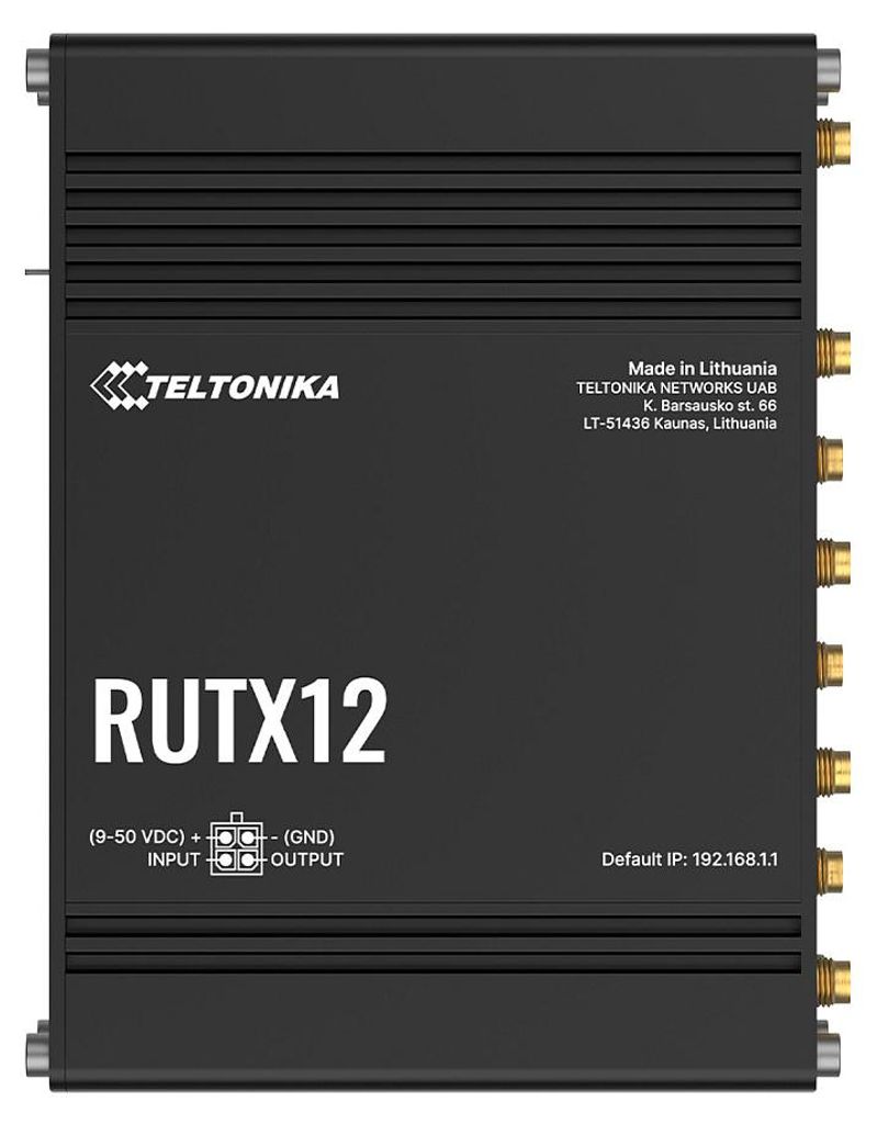Teltonika - RUTX12200000 - Router (dispositivo di rete) Immagine del prodotto 