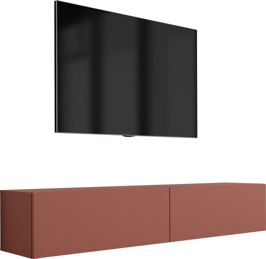Szafka pod telewizor : Ceglasta czerwień, 170 x 34 x 32 cm Zdjęcie produktu 