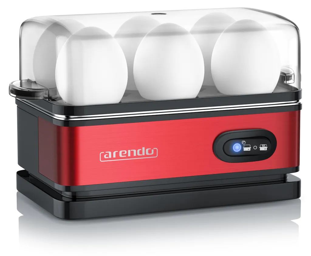 Cuit-œufs électrique 400W Arendo avec témoin lumineux et 6 emplacements