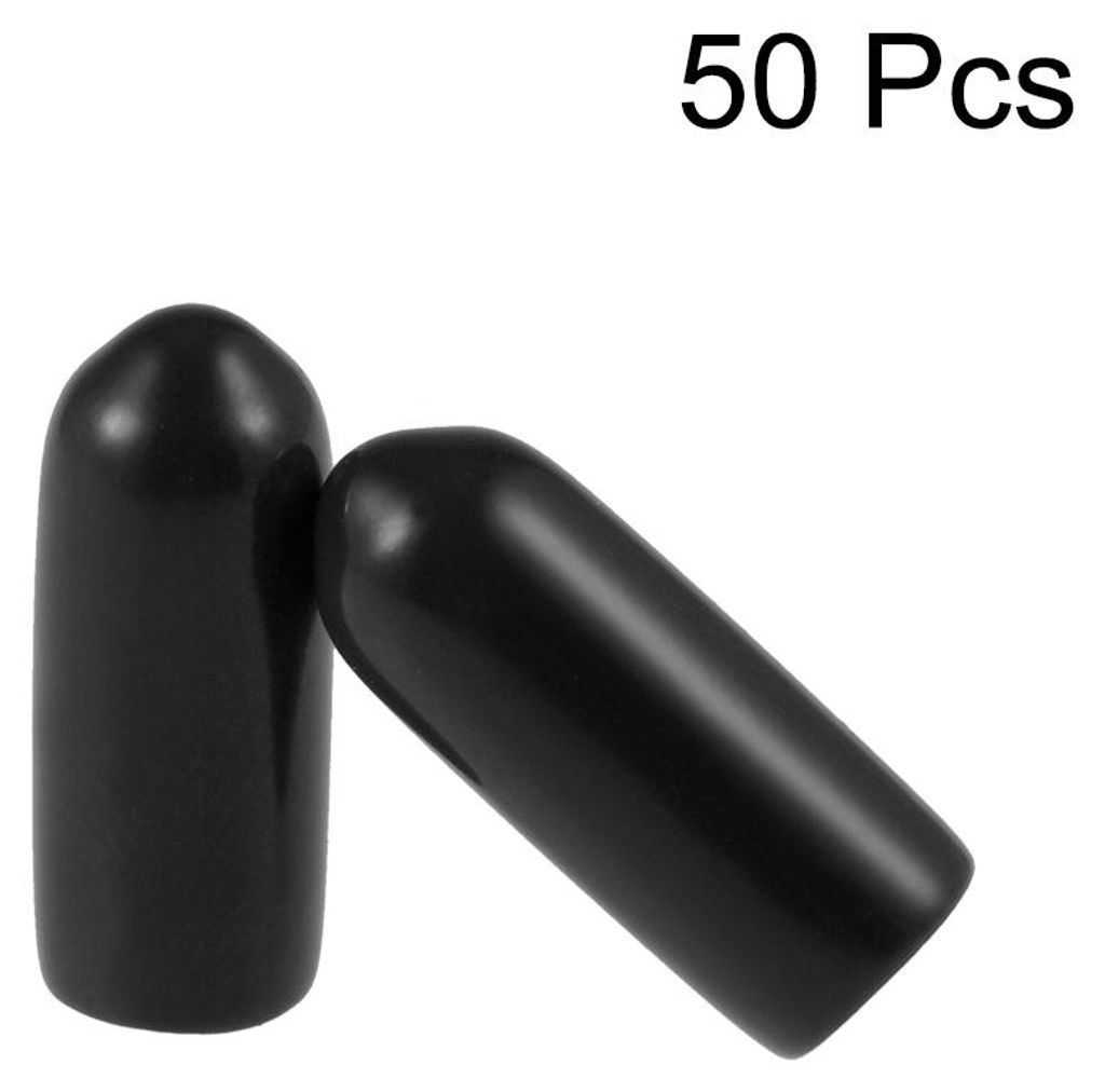 50 Stš¹ck Gummi Endkappen 4,5mm Innendurchm. Gummikappen Runde Schutzkappen Gummi Abdeckung Stopfen M?belgleiter Bolzen Gewindeschutz fš¹r Schr...