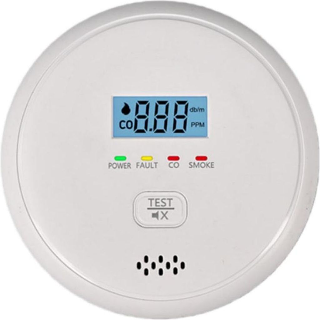 INF Kombinierter Rauch- und Kohlenmonoxidmelder mit Sprachalarm, Batteriebetrieb