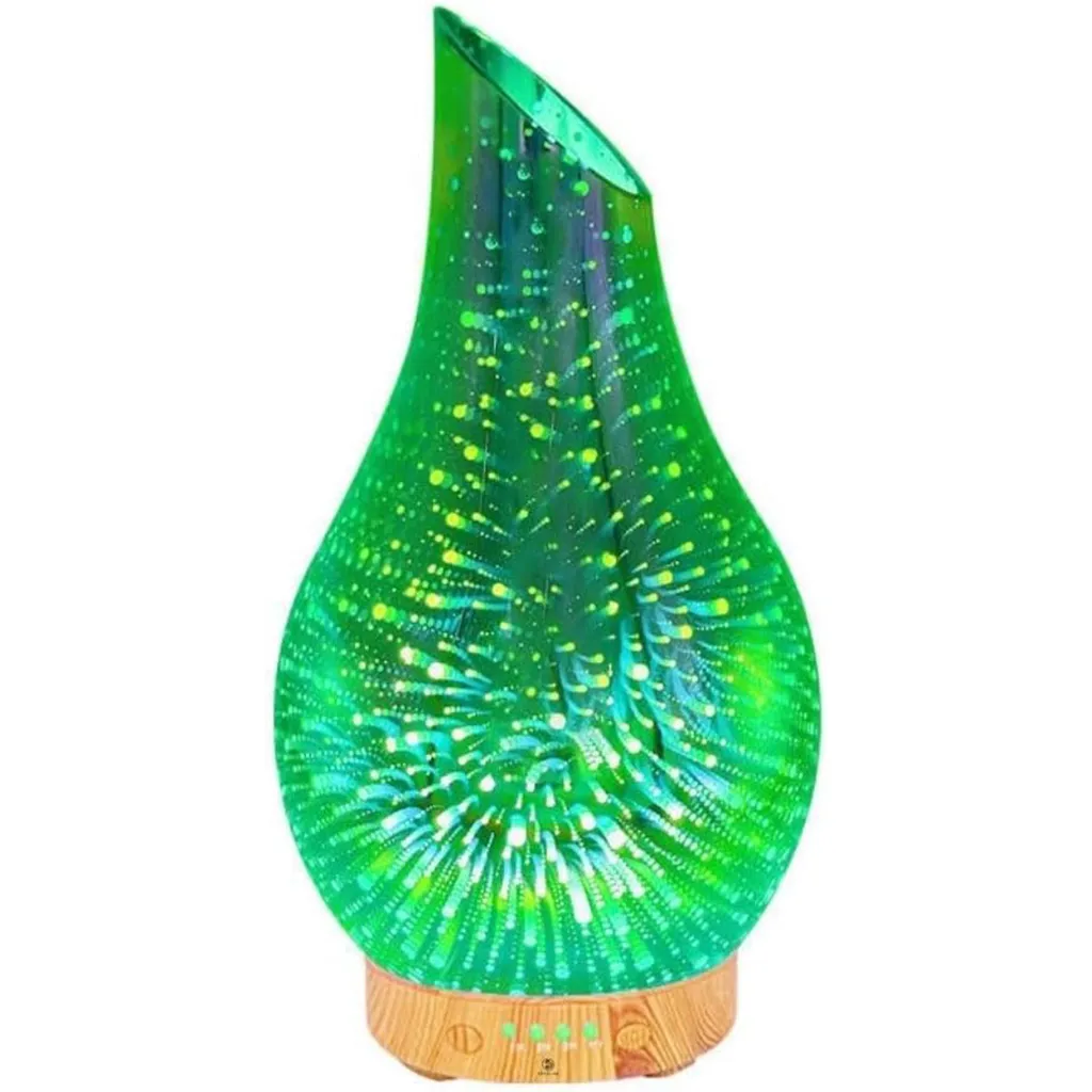 Diffuseur d'arômes pour relaxation : humidificateur LED effet 3D