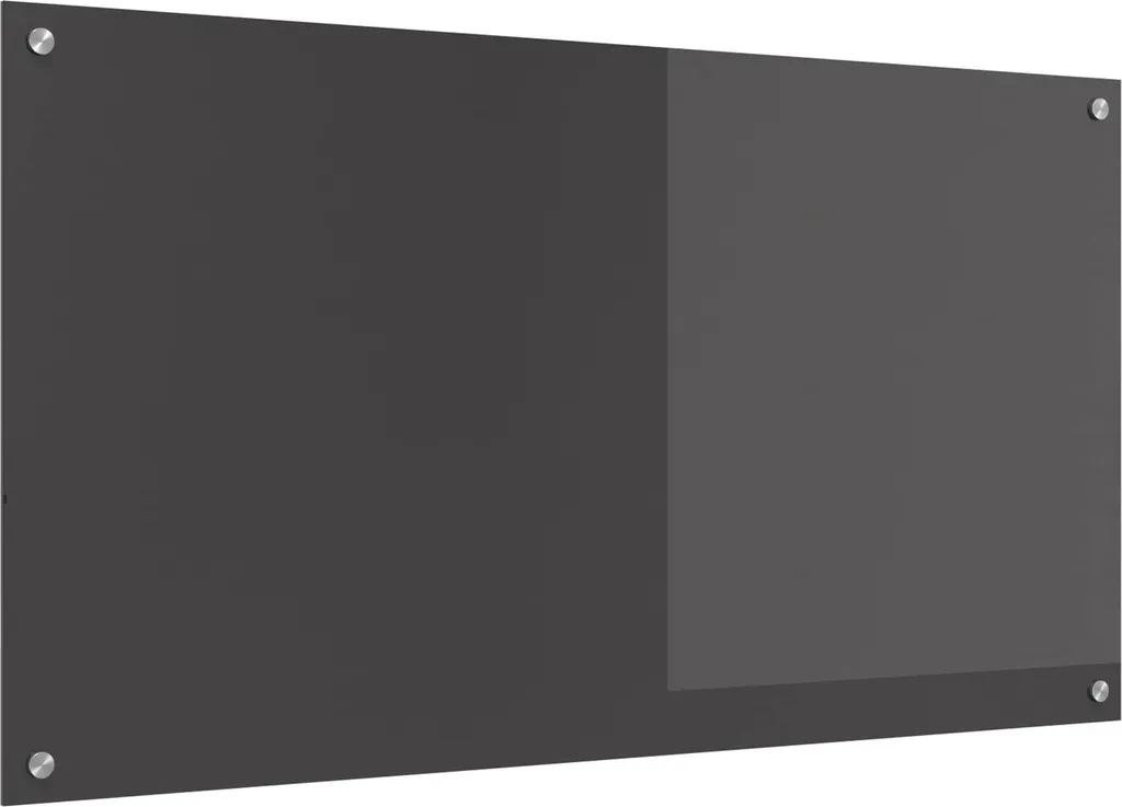 Fond de hotte gris foncé 110x60cm, crédence en verre securit robuste