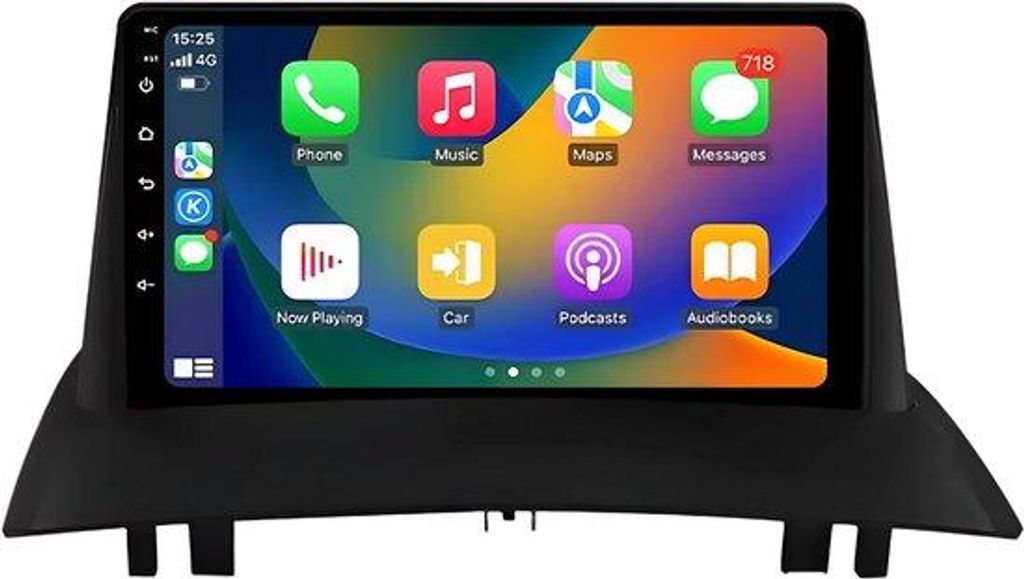Autoradio mit Bluetooth und CarPlay für Renault Megane 2 (2002–2009) – Kompatibel mit Apple und Android – Stereoanlage mit Navigationssystem...