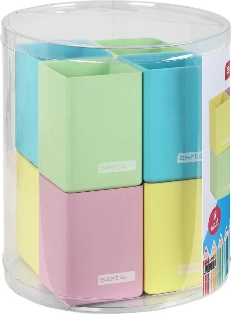 Porte-crayons Safta silicone : fini le désordre sur votre bureau (8 pièces)