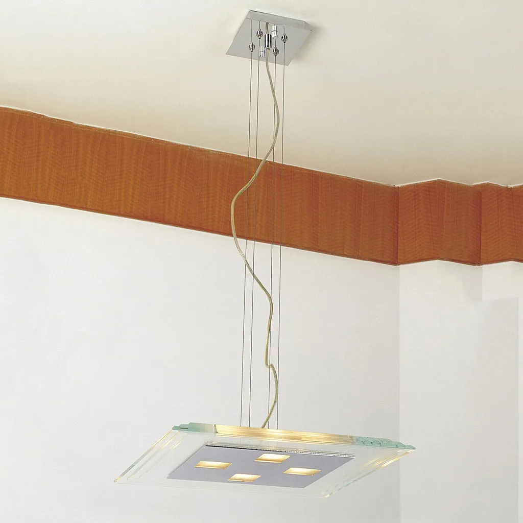 Suspension Design Pascal en Métal 4 Bras : Éclairage Italux Haut de Gamme