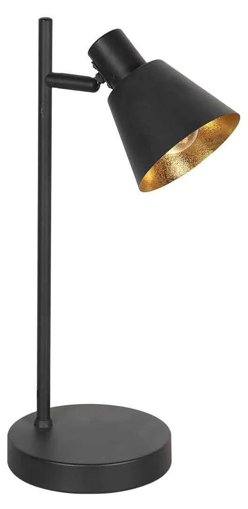 Éclairez votre espace de travail avec la lampe Mexlite Oeroe noire en métal