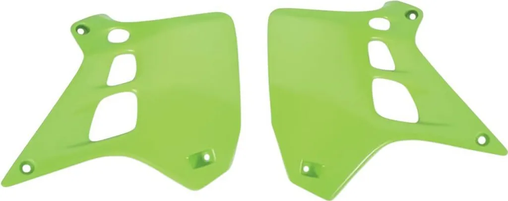 Kit Plastiques Kawasaki KX 250 1991 : Panneaux de Radiateur Ufo Verts