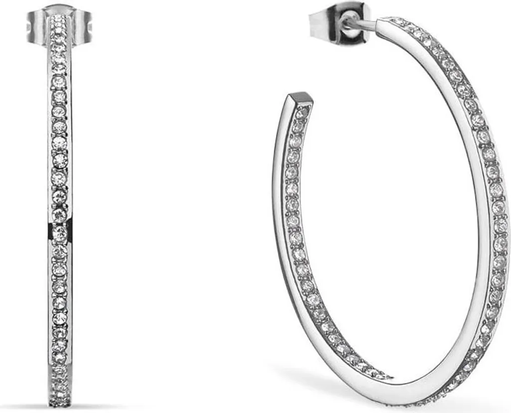 Orecchini Bering 731-17-05 Cerchio Acciaio e Pietre | Eleganza Artica