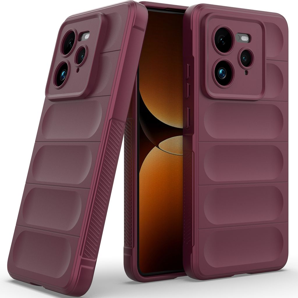 Handyhülle für Realme GT7 Pro 5G Weich TPU Silikon Stossfest Anti-rutsch Hülle bordeaux