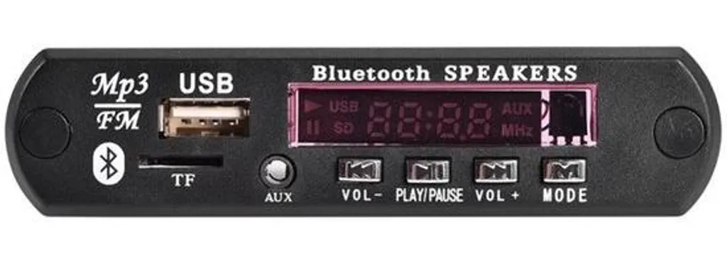 Récepteur Bluetooth 12V voiture avec mains libres et lecture USB MP3
