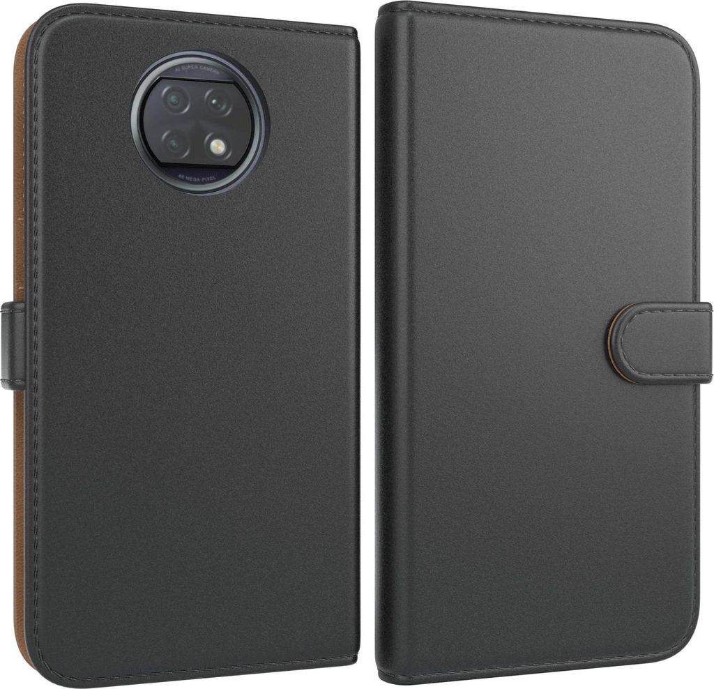 EAZY CASE Business Hülle für Xiaomi Redmi Note 9T klappbar, Premium Kunstleder Handyhülle mit Kartenfach