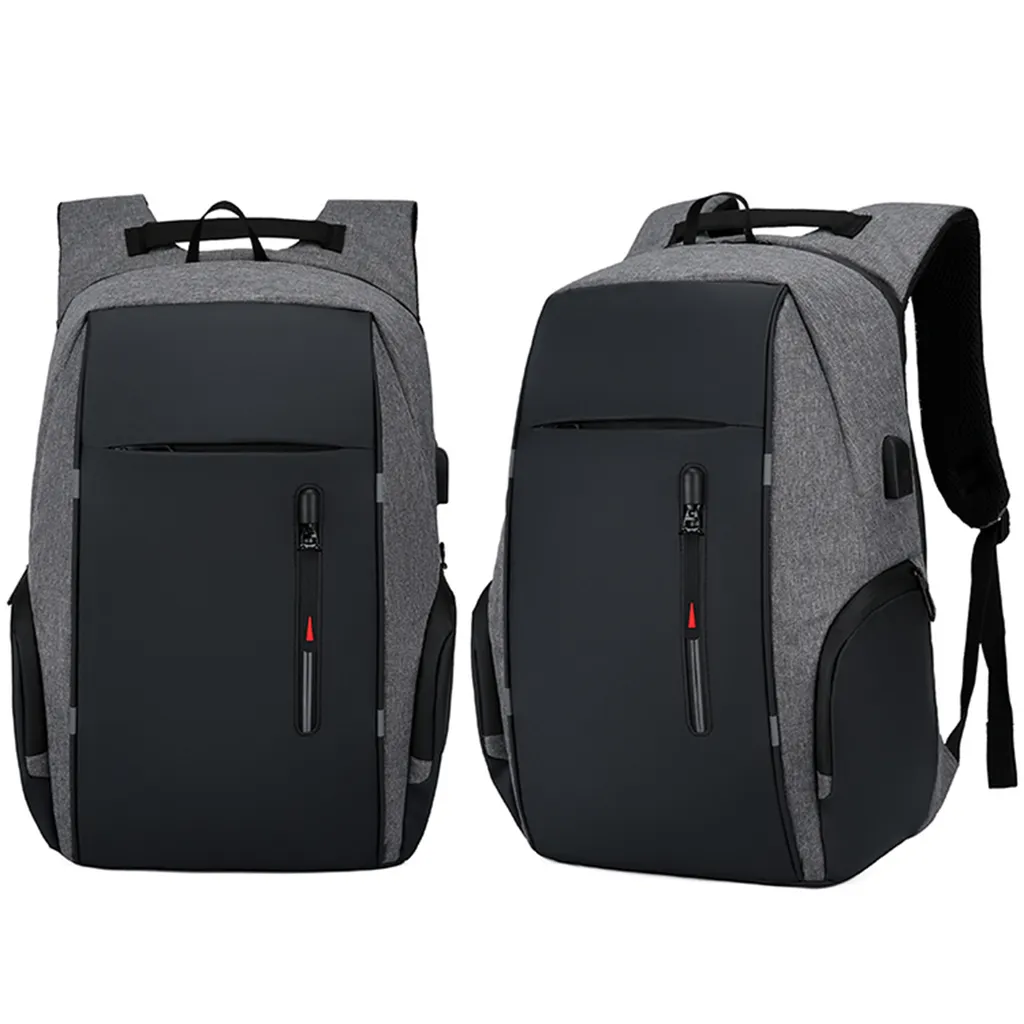 Sac à dos informatique 17" étanche gris avec port de charge USB - 6