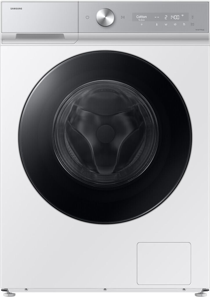 Samsung 11+6 kg WD5000D Waschtrockner, /A (-10%) mit AI Ecobubble und AI Energy Mode, Frontlader, Freistehend, Weiß, Links, Schwarz, Schwarz