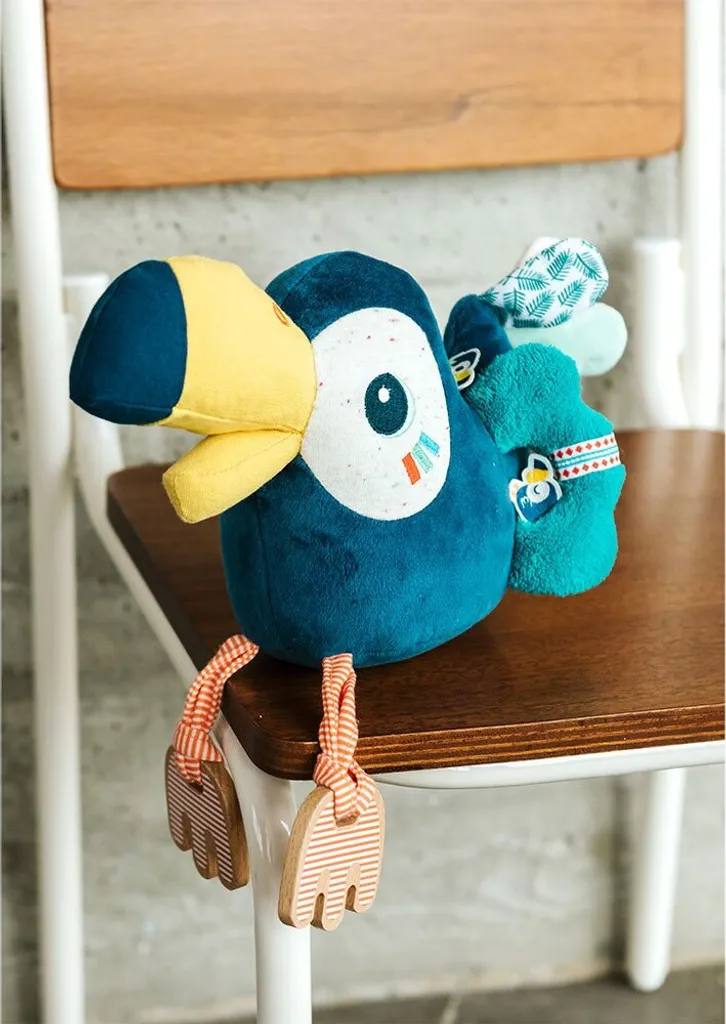 Peluche d'éveil toucan multicolore Lilliputiens pour le premier âge - 4