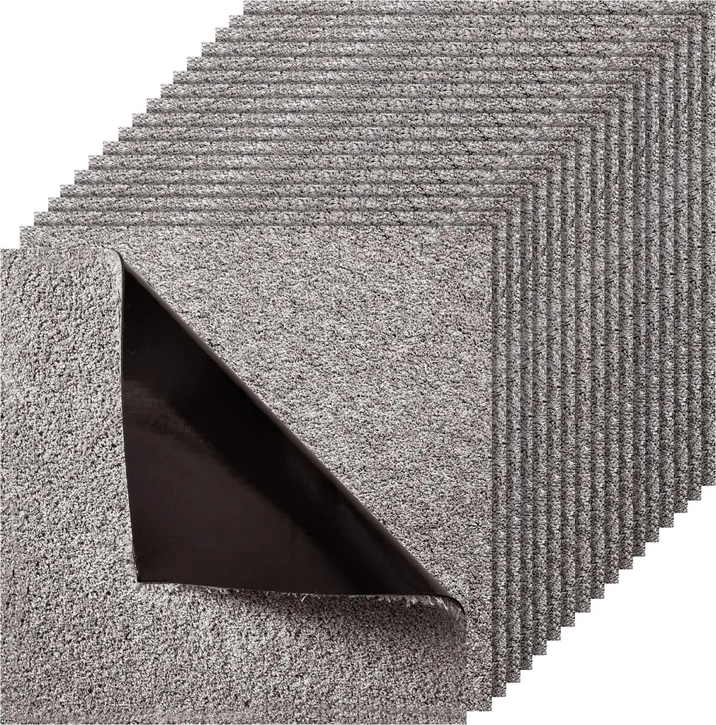Dalles de moquette épaisses 12mm auto-adhésives brunes pour salon et bureau