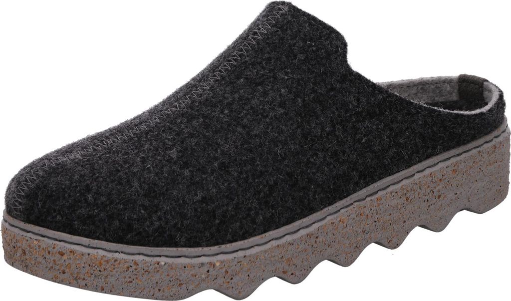 Rohde Damen Pantoffeln Hausschuhe Softfilz Foggia 6120, Größe:41 EU, Farbe:Grau
