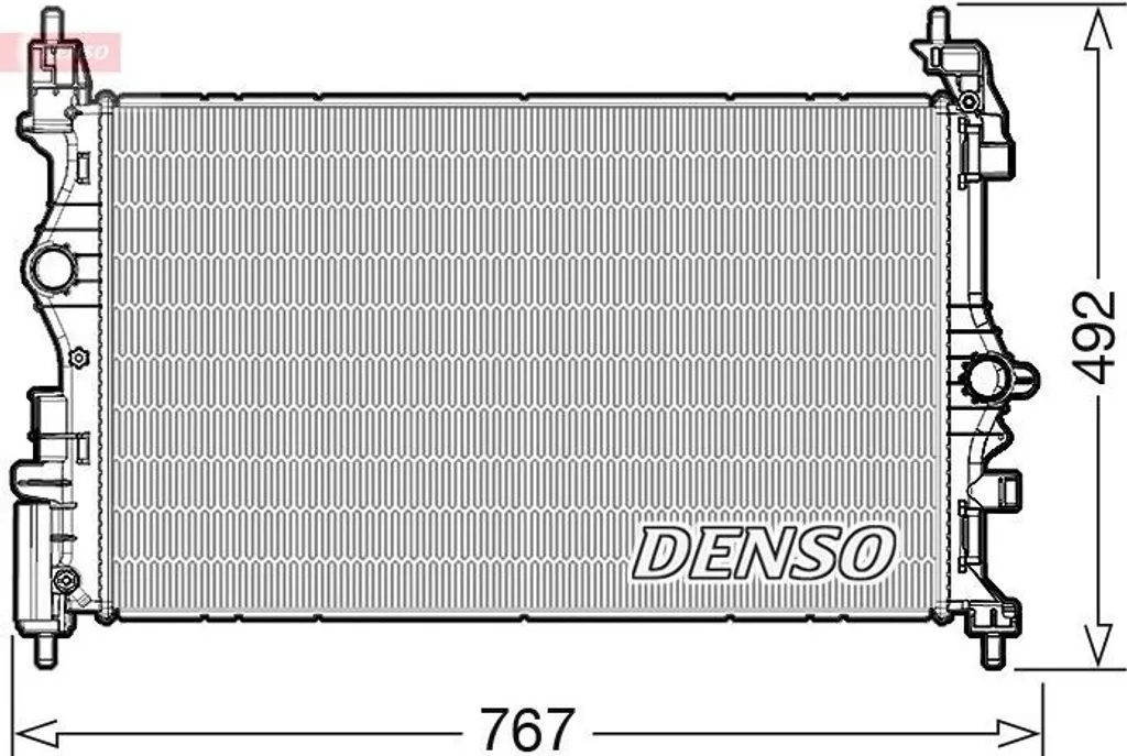 Radiateur moteur DENSO DRM20019 pour OPEL Corsa E et VAUXHALL Mk IV