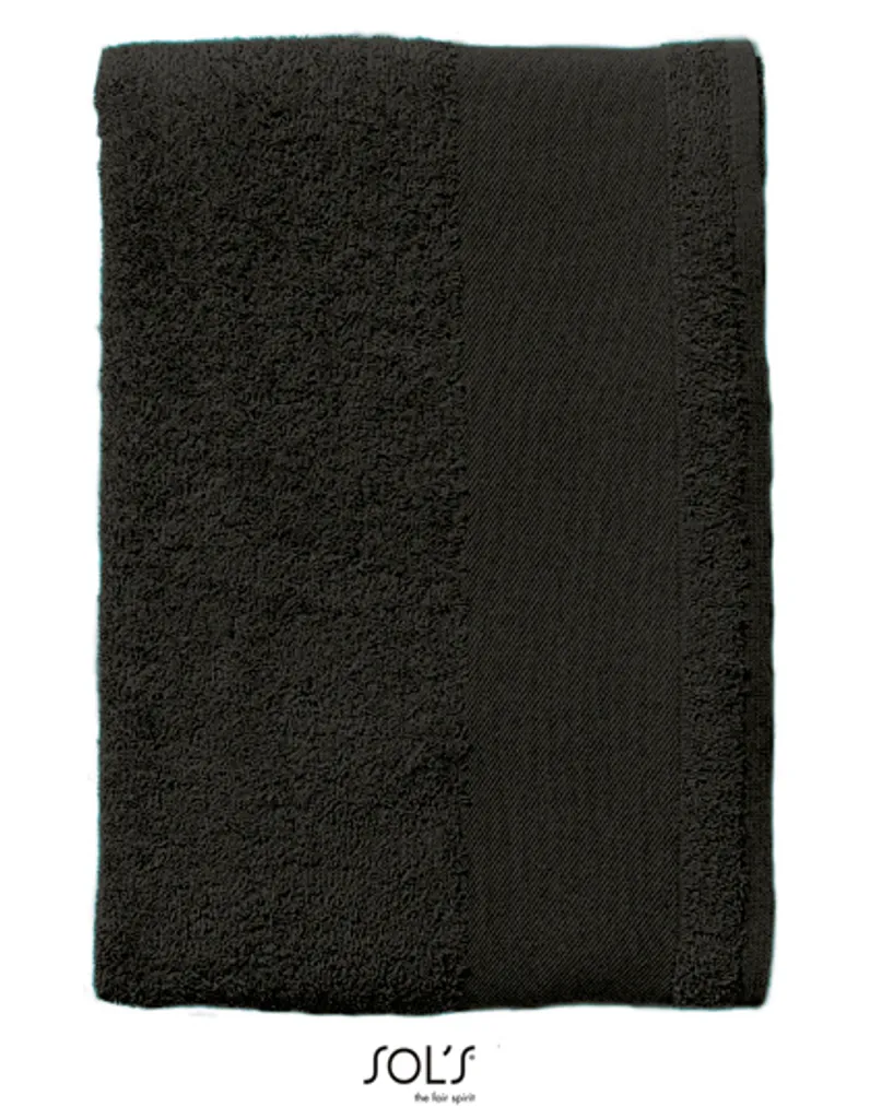 SOL'S 89000 Island 50 Asciugamano Cotone Nero 50x100 cm | Qualità Hotel