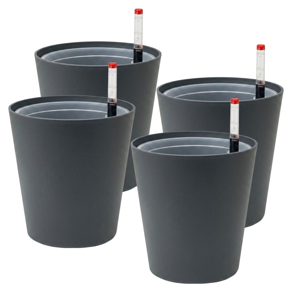 Leni FLORI orchid Orchideentöpfe 4er Komplett-Set Ø 13 cm H Produktbild 