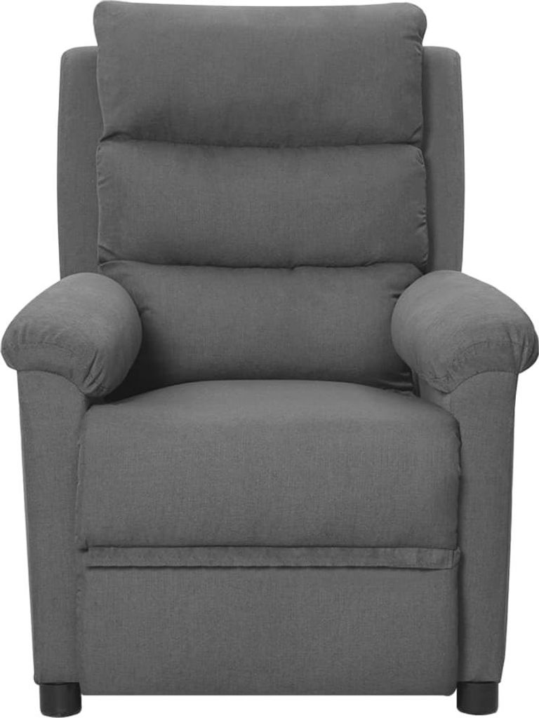 vidaXL Relaxsessel Hellgrau Stoff