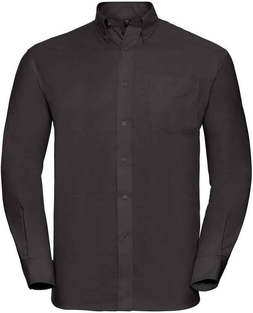 Russell Collection - "Oxford" Formelles Hemd Pflegeleicht für Herren Langärmlig PC5835 (51cm) (Schwarz)