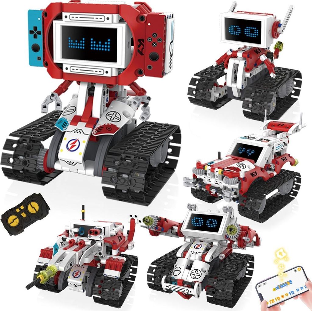 Technik Roboter Kinder fuer Jungen, 5 in 1 Roboter Produktbild 