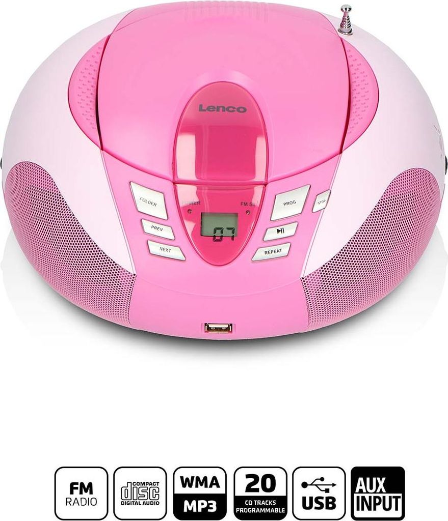 Lenco SCD37USBP Lenco SCD-37 Tragbarer CD-Player Image du produit 