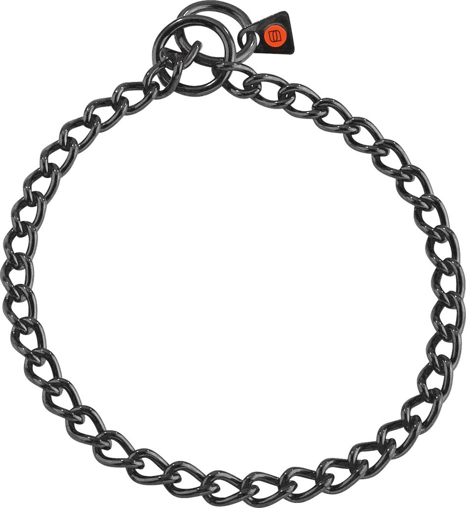 Sprenger Halskette, runde Glieder - Edelstahl Rostfrei schwarz, 3,0 mm, 65 cm