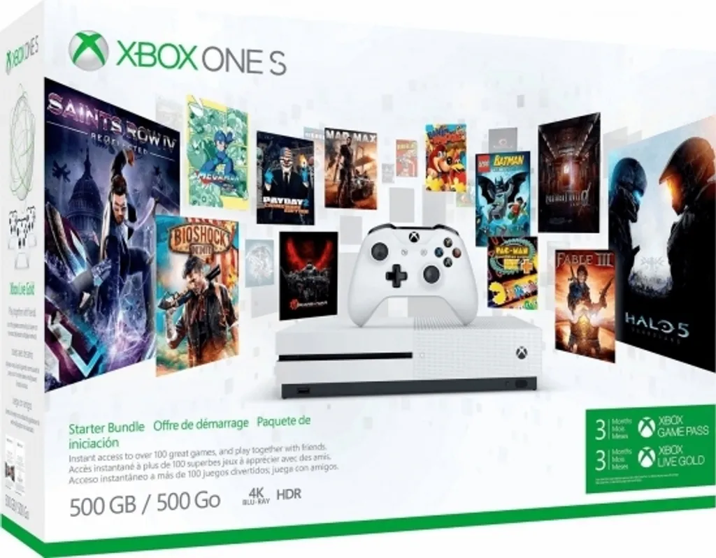 MICROSOFT XBOX ONE S 500G - Starter Bundle - 3 Monate Gamepass