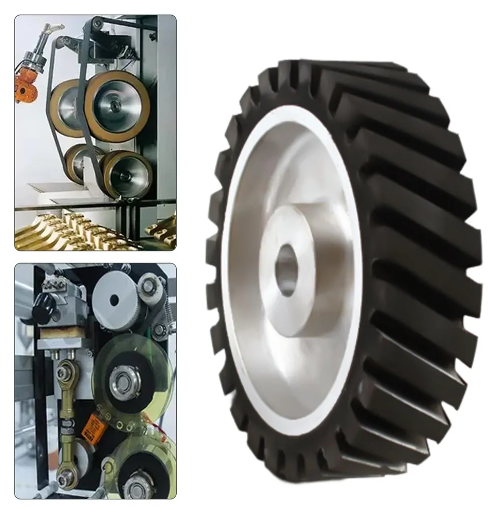 Roue de contact en caoutchouc pour ponceuse à bande - Largeur de 5 cm - 5