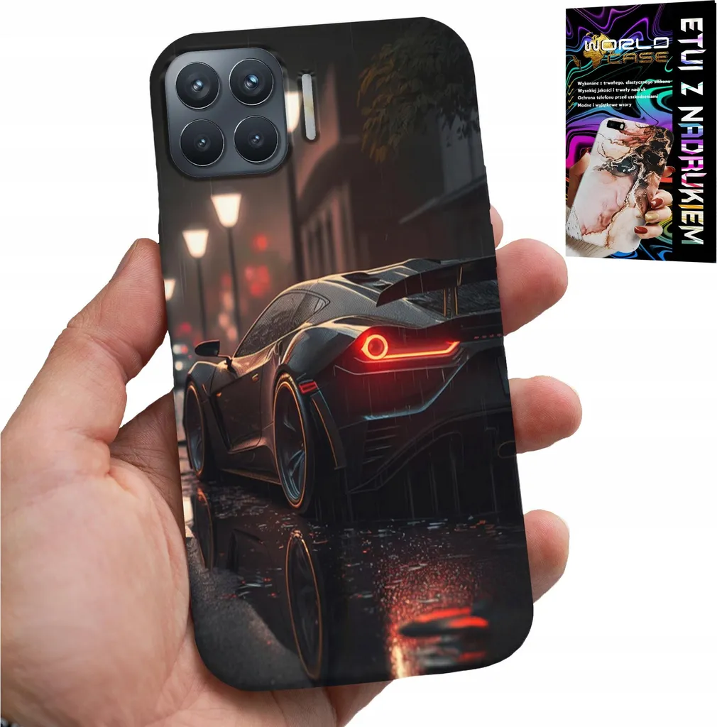 Cover Luxury Glass Oppo Reno 4 Lite - Automotive Fan Edition 2024