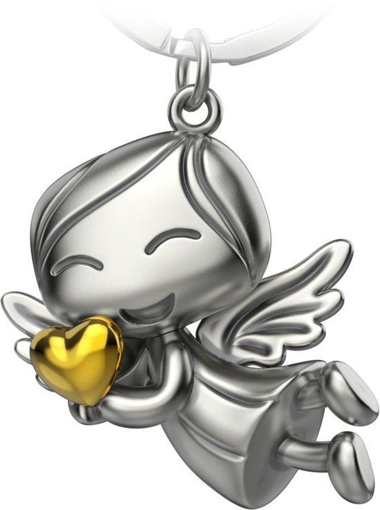 Glücksbringer Schlüsselanhänger mit Herz, Liebe, Schutzengel Geschenk