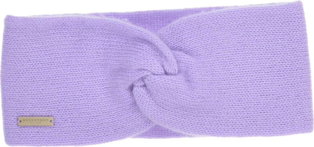 Seeberger Edles Stirnband aus reinem Cashmere in lila