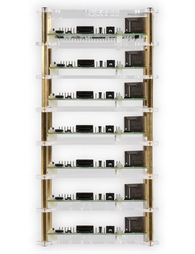 Boîtier de cluster transparent pour Raspberry Pi - JOY-iT Tower Case - 2